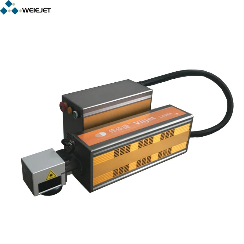 CO2 Online Flying Laser Marking Machine for Wood/Food/Water Bottles