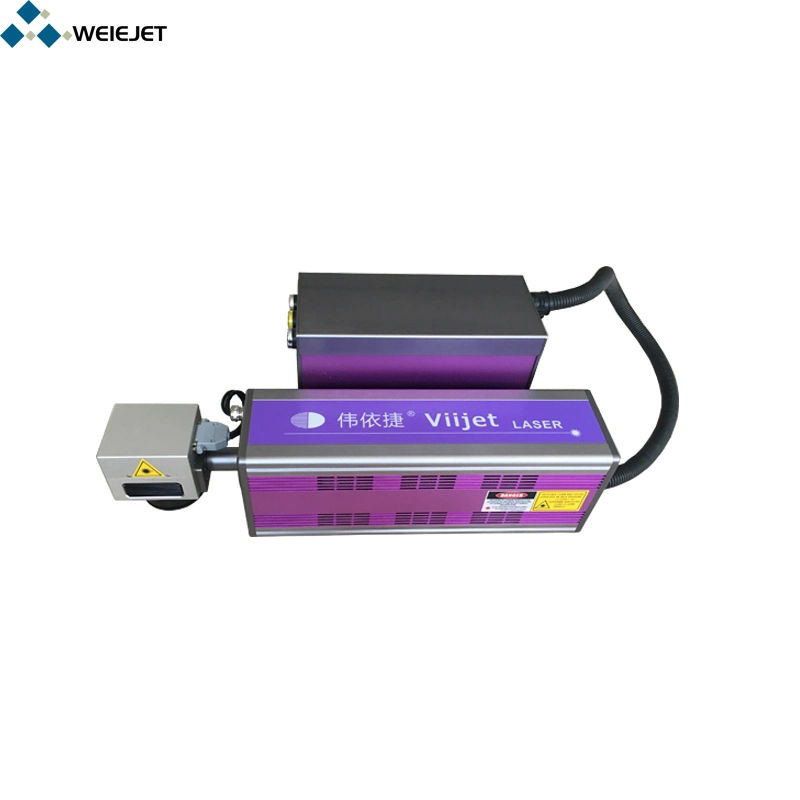 30W/50W CO2 Flying Laser Marking/Printing/Engraving/Cutting Machine for Wood/Food/Water Bottles/Paper/Carton Boxes