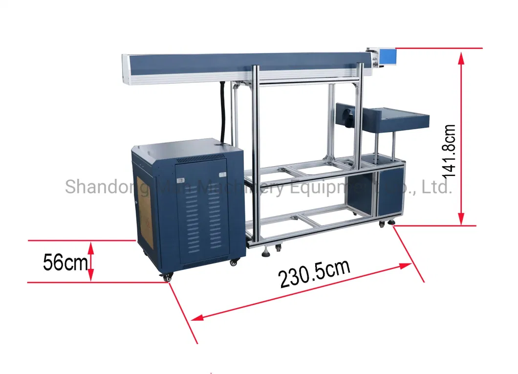 CO2 Glass Tube Laser Marking Machine for Engraving Glass/Rubber/Plastic/Wood