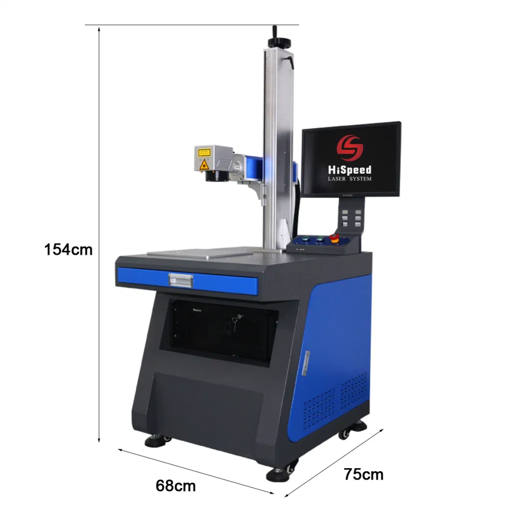 20W Power 1064nm Wavelength Easy Operation Laser CNC Engraving Machine