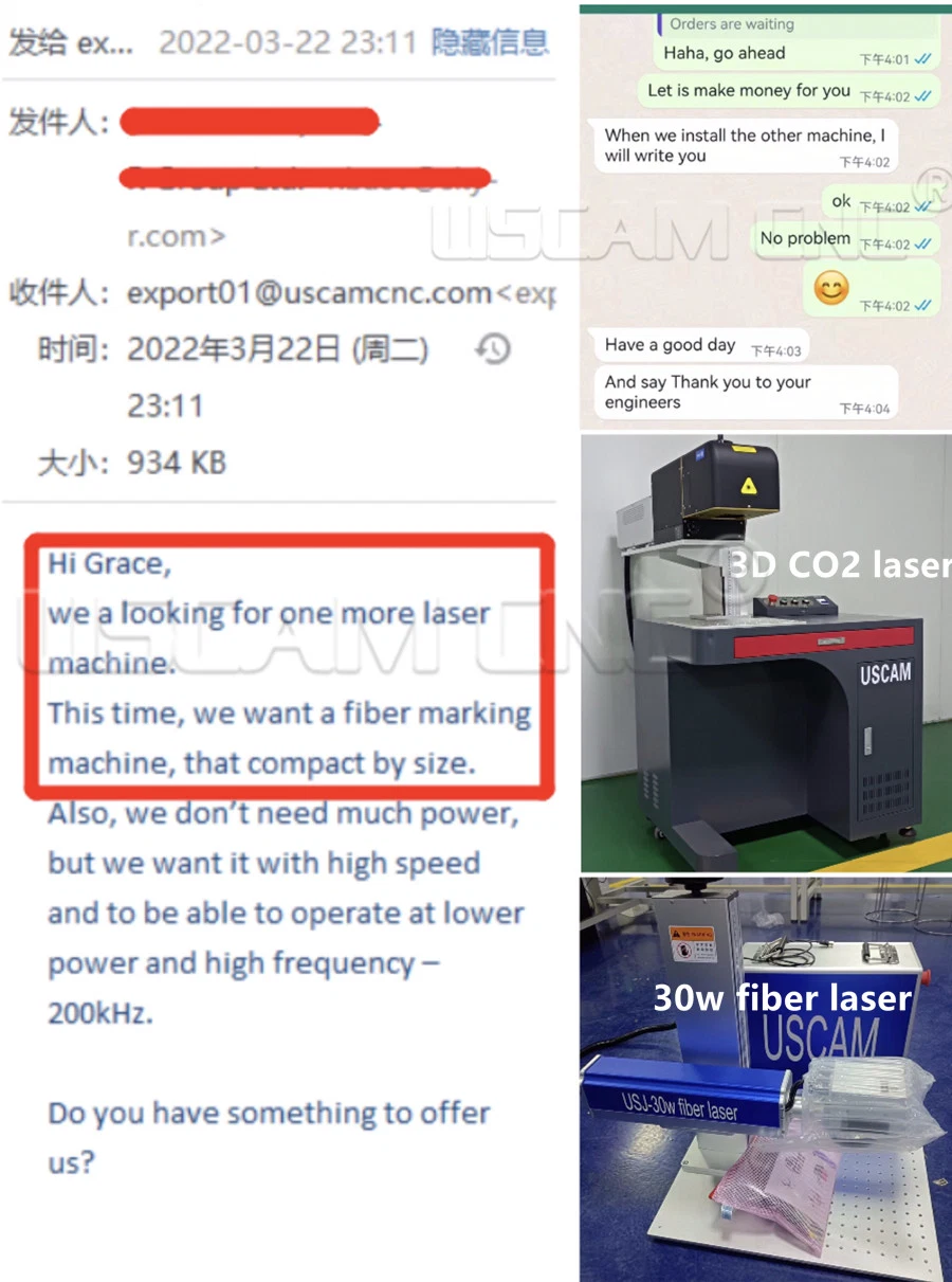 High Speed 3D Dynamic Focusing Galvo Davi Synrid Coherent RF 20W 30W 60W 100W CO2 Laser Marking Machine for Wood Paper Engraving