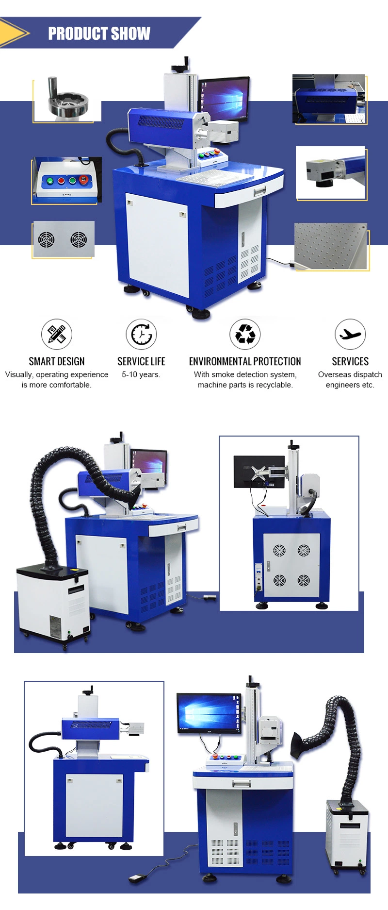 30W CO2 Laser Marking Machine Price ID Card Laser Engraving Printer