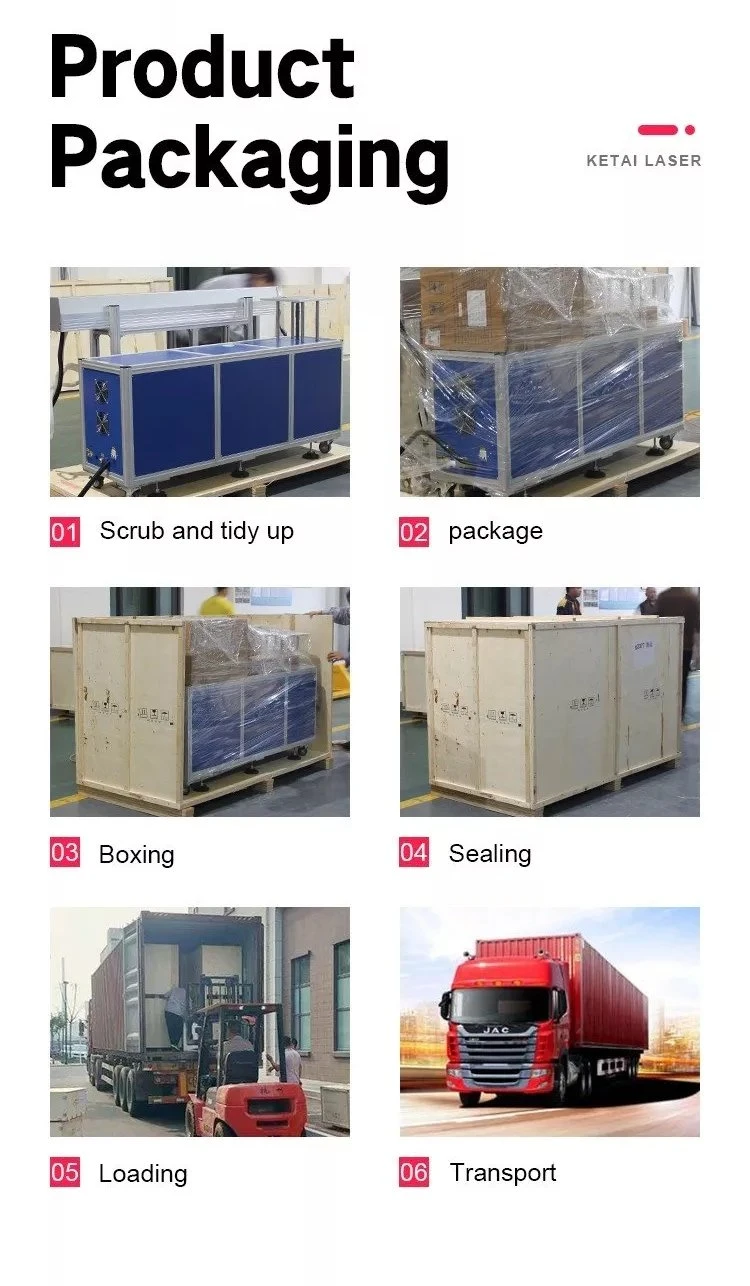 CO2 Glass Tube Laser Marking Machine by 3D Dynamic Focusing for The Arc Surface