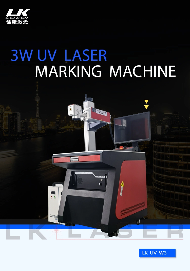 High Precision UV Laser Engraver/ Marker 3W 5W UV Laser Marking Machine on Glass Plastic