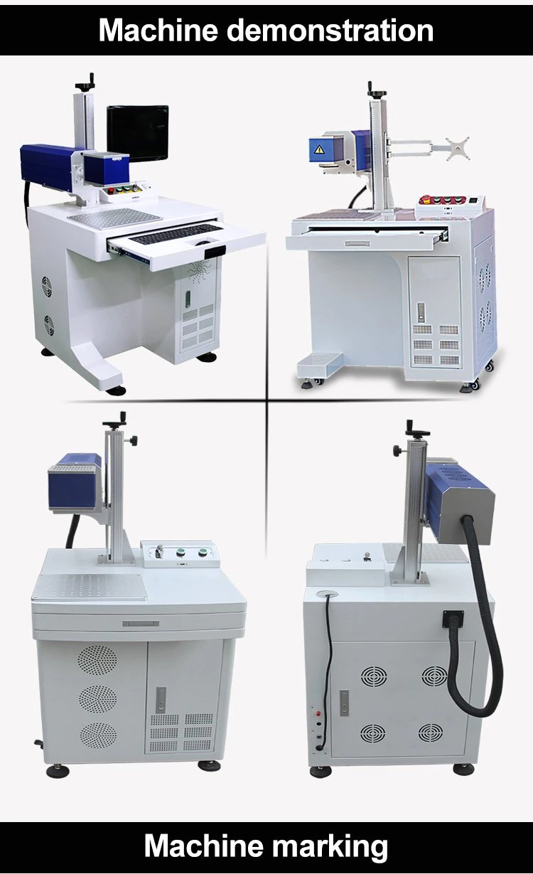 CO2/UV/Fiber Laser Marking Machine Price for Metal, Steel, Iron, Aluminum, PVC, Keyboard, Bearings Engraving