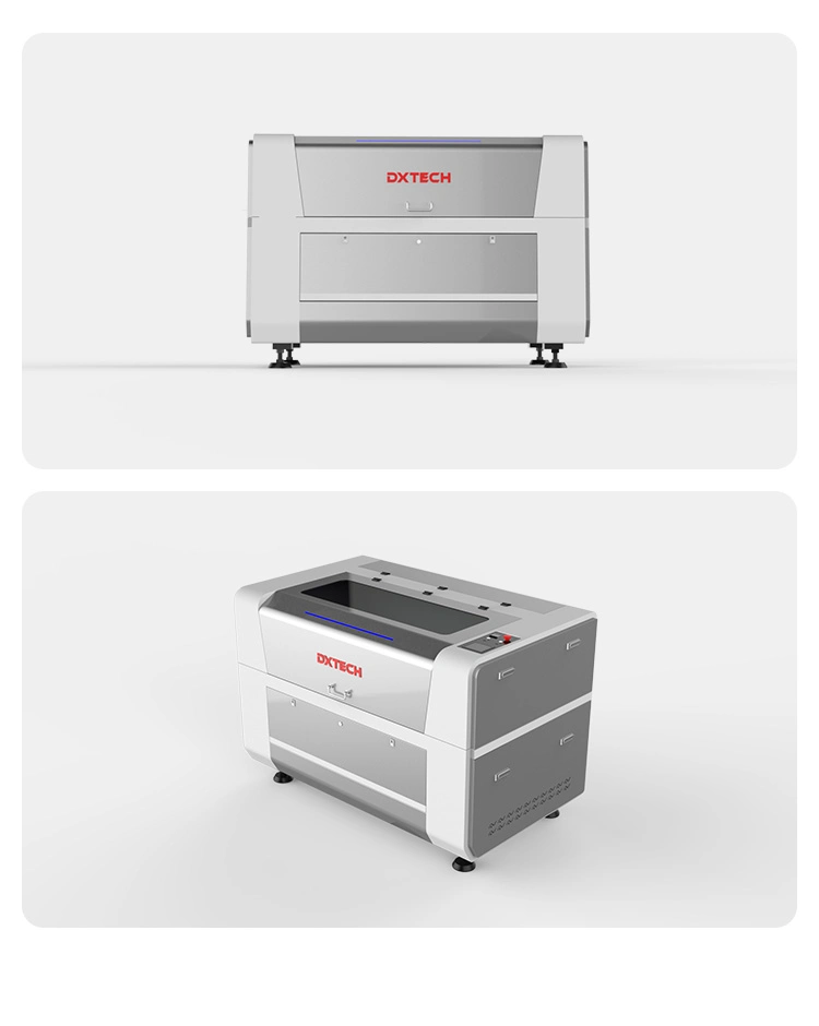CO2 UV Laser Cutting Engraving Marking Machine for Nonmetal Cutting Engraving Etching with Protection Cover 80W 100W 150W