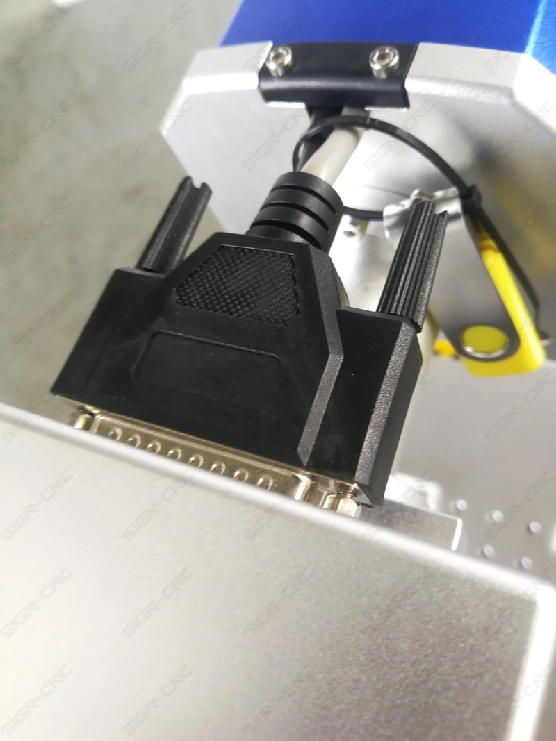 Rotary 3D Mini Metal Portable CO2 Optical Fiber Laser Marking Machine
