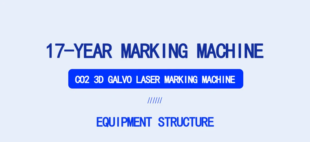 80W 100W 130W CO2 Galvo Laser Marking Machine for Glass Tube Ceramics Crystal Engraving