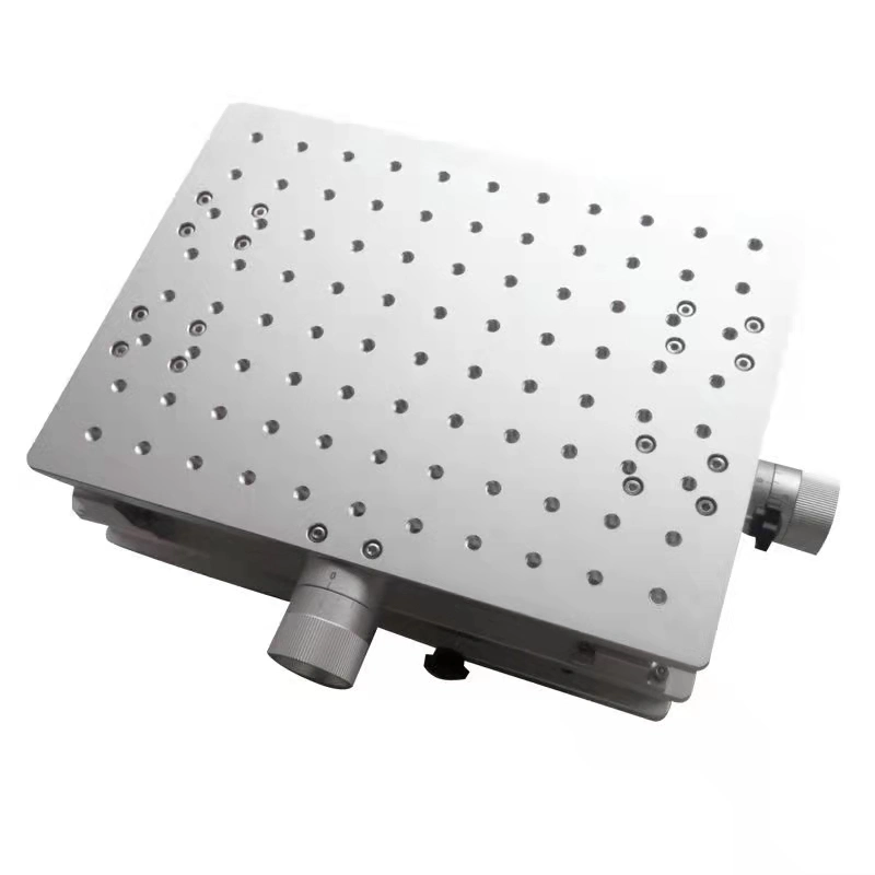 Laser Marking Machine Lift Platform 200X200mm One Dimensional Stainless Steel Adjustable Manual Lifting Table