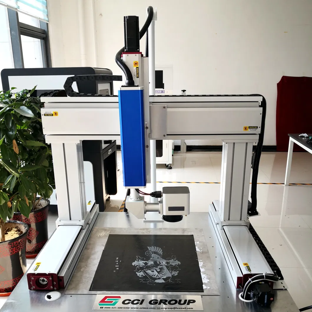 Large Format 3D Vision Dynamic CO2 Galvo Deep Laser Marking and Engraving Metal Machine