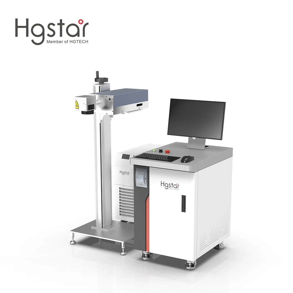 Hgstar Metal Jewelry Plastic Mopa CNC Fiber CO2 UV Laser Marker Laser Marking Machine 20W 30W 50W 60W 80W 100W with Factory Price