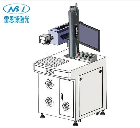 30W 60W CO2 Galvo Flying Laser Marking Machine with Metal Tube to Engrave on Acrylic, Wood, Plastic, Glass, Leather, Paper Card