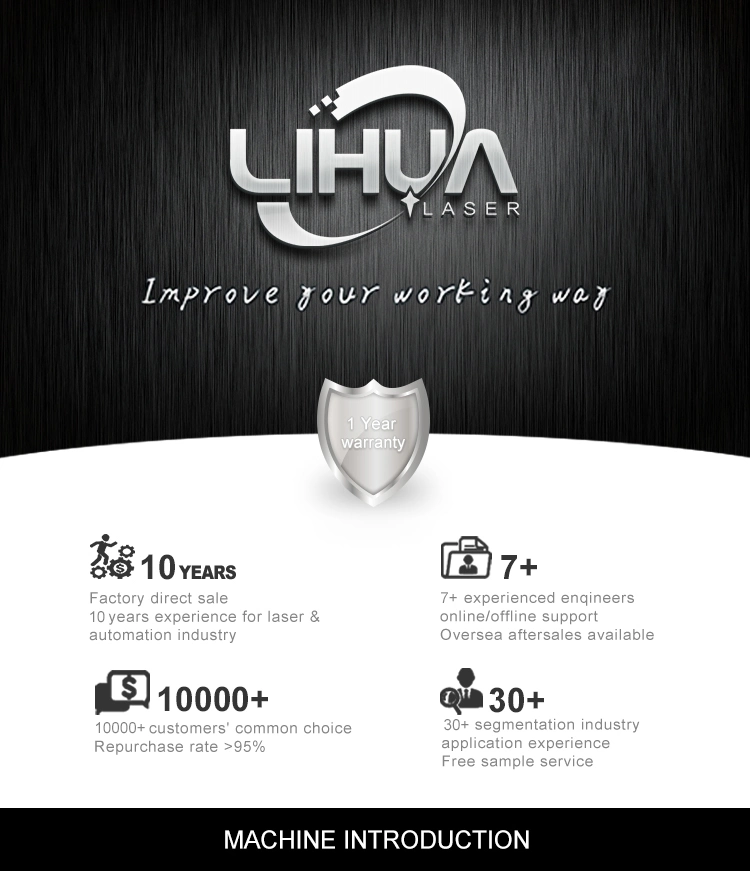 Lihua High Speed Large Size Co2 Galvo Laser Marking Machine On Fabric Leather Wood