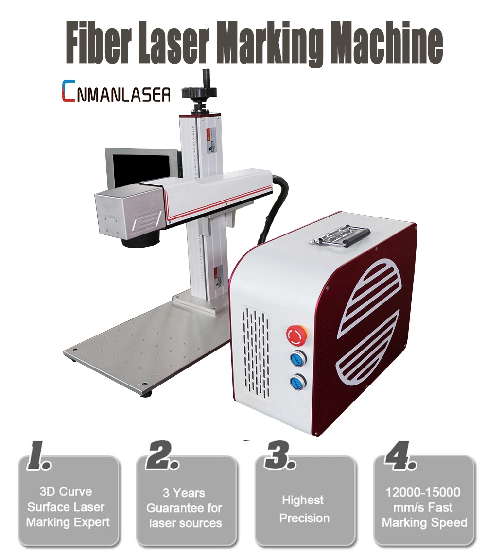 Raycus 10W /20W/ 30W /50W /YAG/ Rotary 3D Mini Meta/PVC/PPR/ Portable CO2 Laser Marking/Cutter/Engraver/Logo Printing/ Engraving Machine /Laser Marker Machine