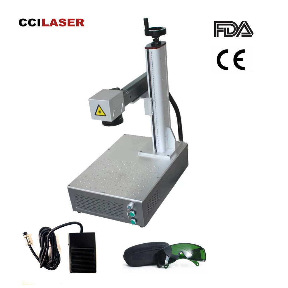 Fiber/CO2/UV Portable Laser Marking Machine Equipment/Logo Printing Machine Laser Engraving Machine for Cutting Metal/Jewelry/Plastic/Copper/Wood/Gold with CE