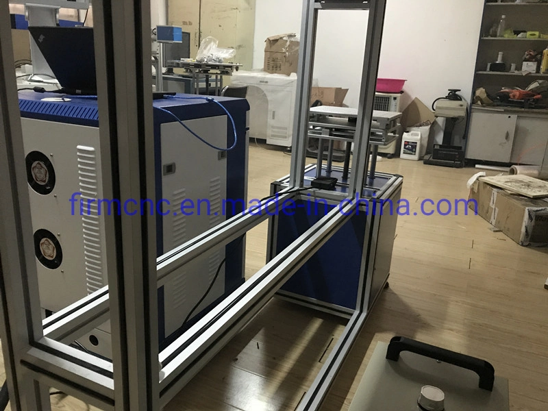 New Design CO2 Glass Tube Laser Marking Machine on Jeans