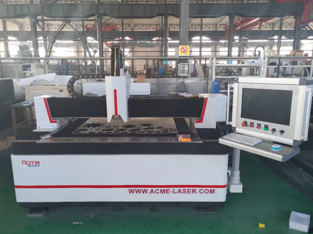 China Manufacturer Factory Jinan Acme CNC Equipment 1500X3000mm 2000X4000mm Fiber Laser Flat Metal Sheet Plate Fiber Laser Cutting Machine