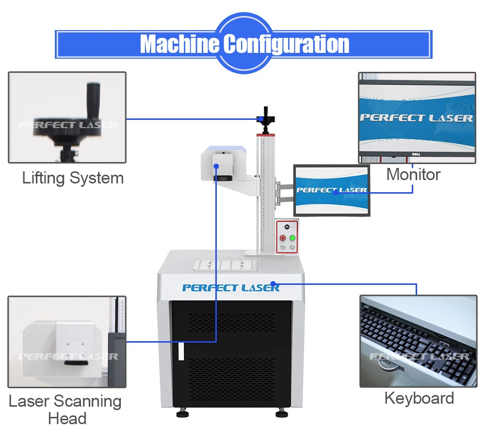 30W RF Metal Tube CO2 Galvo Laser Wood Engraving Machine