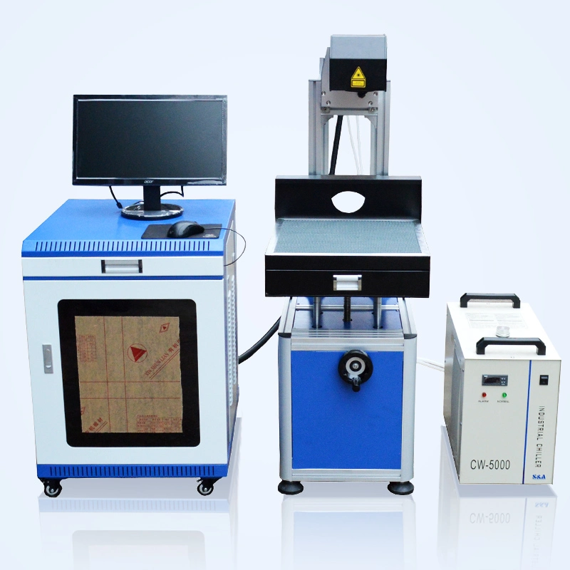 Quick Engraving Button Pattern CO2 Laser Marking Machine 80W 100W Glass Tube