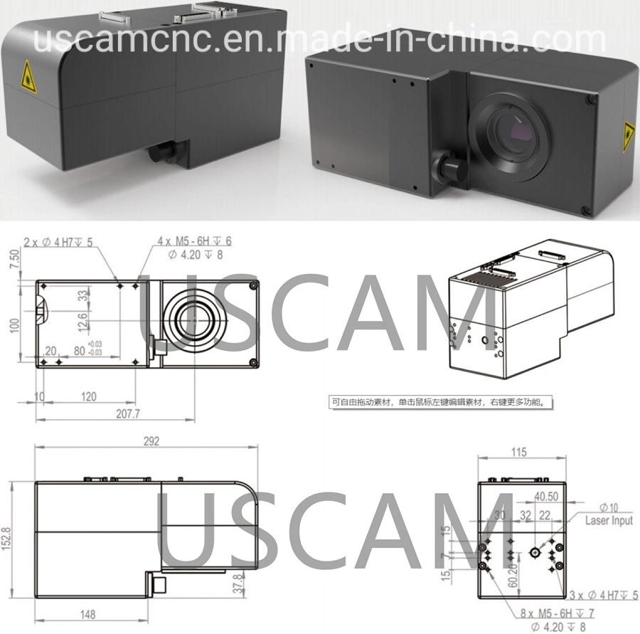 30W 60W 100W CNC 3D Synamic CO2 Glass Tube RF Tube Laser Marking Machine for Wood Acrylic Plastic Engraving