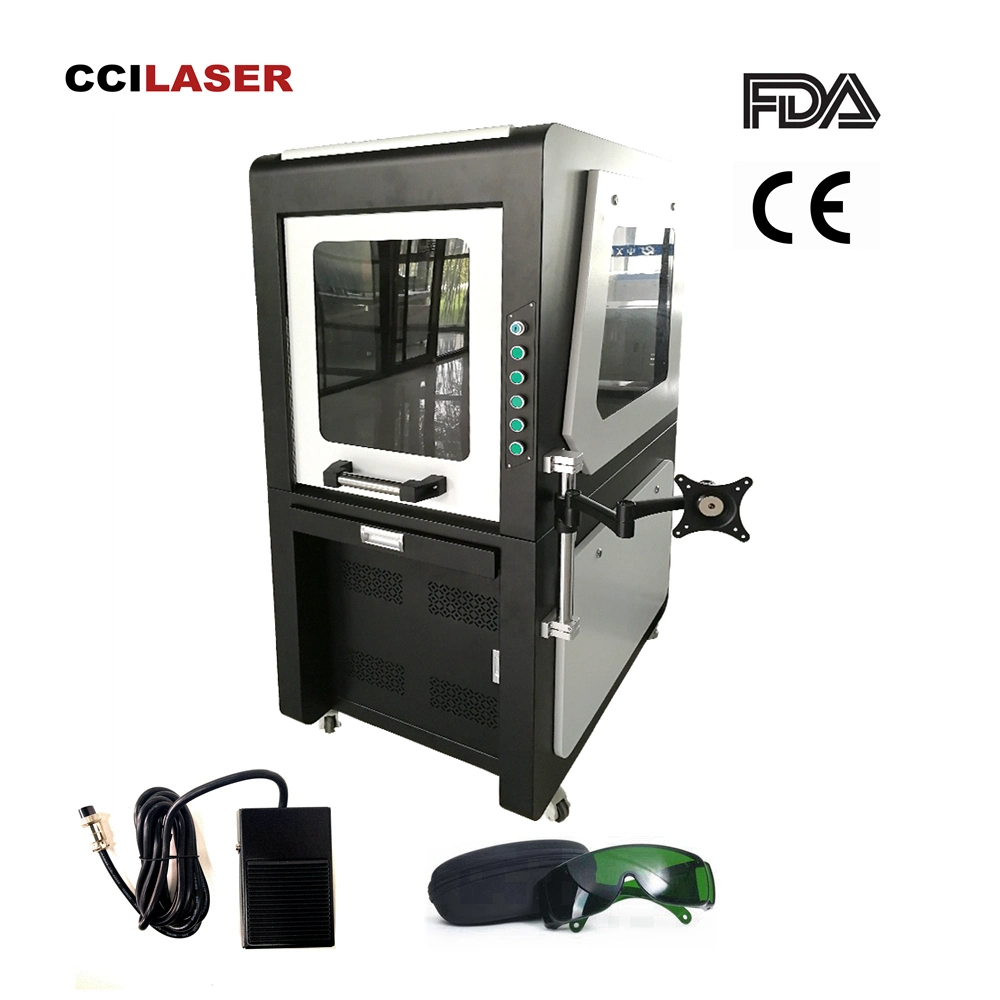 20W 30W 60W 100W UV/CO2/Fiber Laser Marking Machine for Metal/Leather/Wood/Acrylic/Glass/Rubber/Plastic