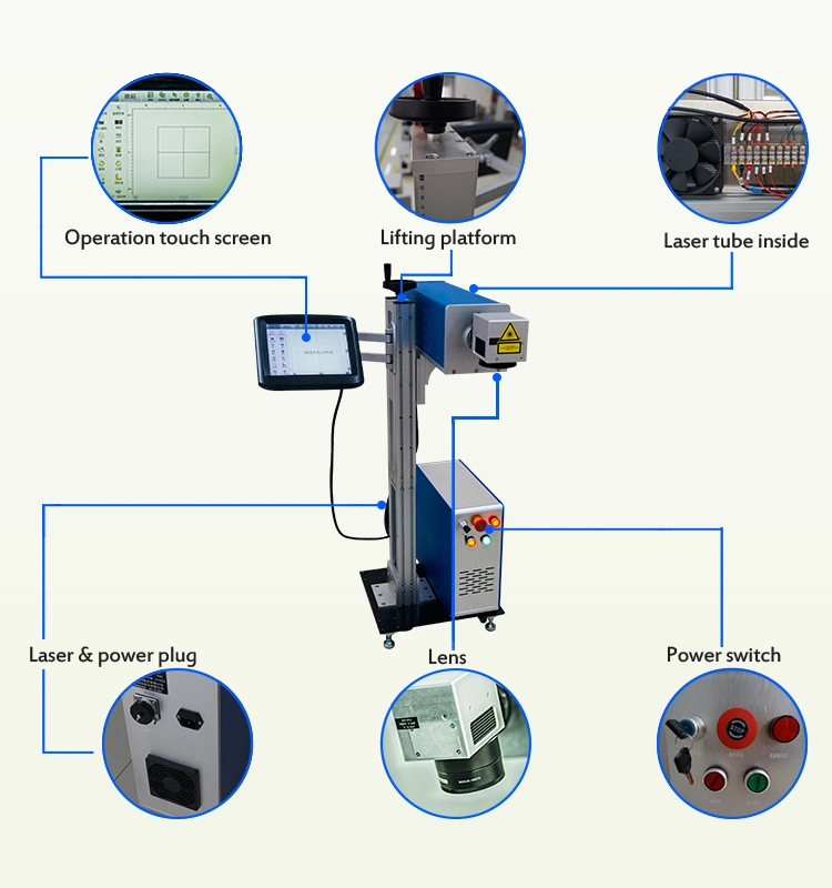 Automatic CO2 Laser Logo Printer Business Card Marking Machine