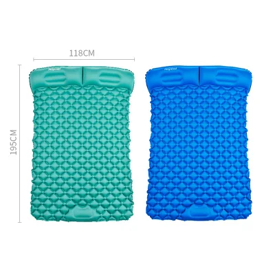 Hot Sale Inflatable Ultralight Double Size Air Sleeping Pad Camping Mat Self-Inflating Sleeping Pad for Camping with Pillow