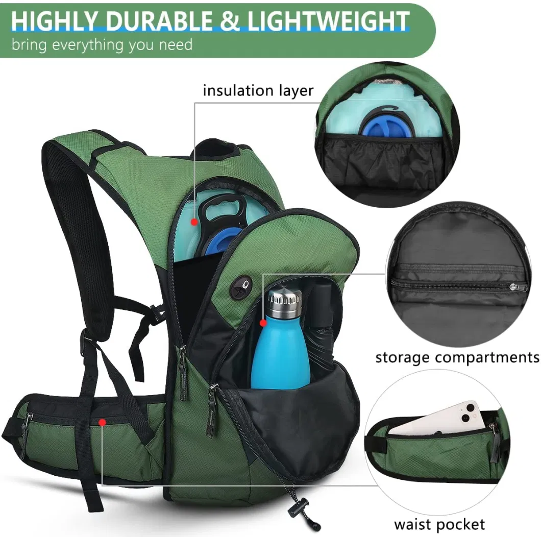 Custom Logo Hydration Backpack; Lightweight Pack