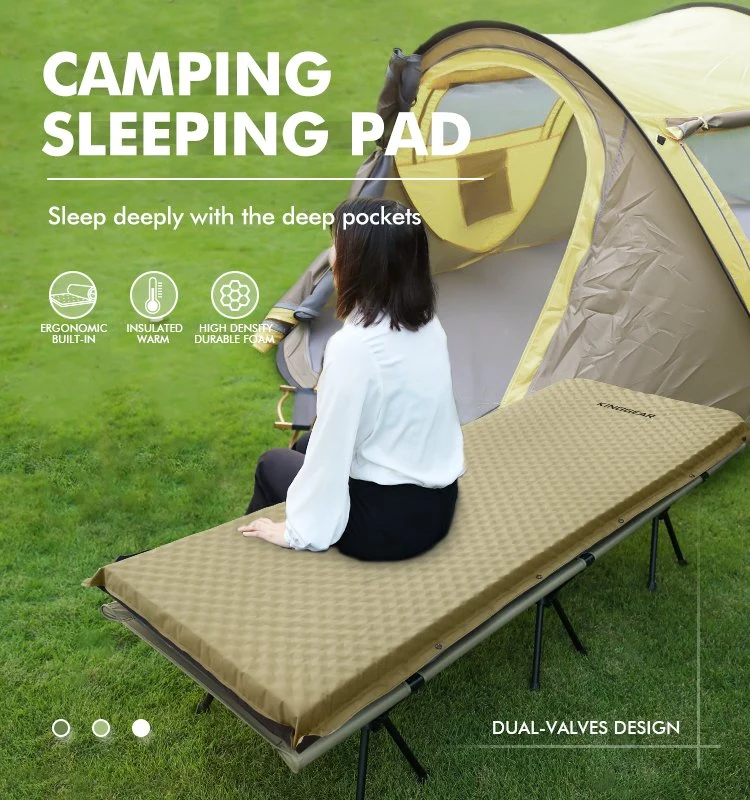 Self Inflating Sleeping Pad - Durable Camping Mattress Connectable with Multiple Lightweight Sleeping Mats