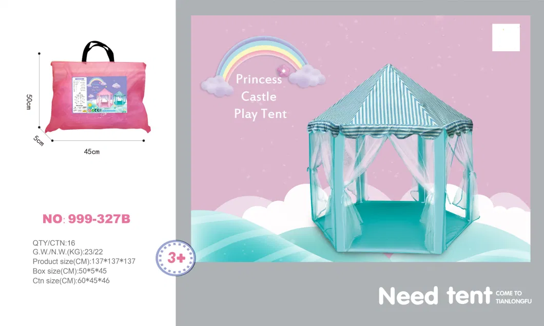 Girls Princess Castle Play Tent Beach Tent Indoor Game House Tent