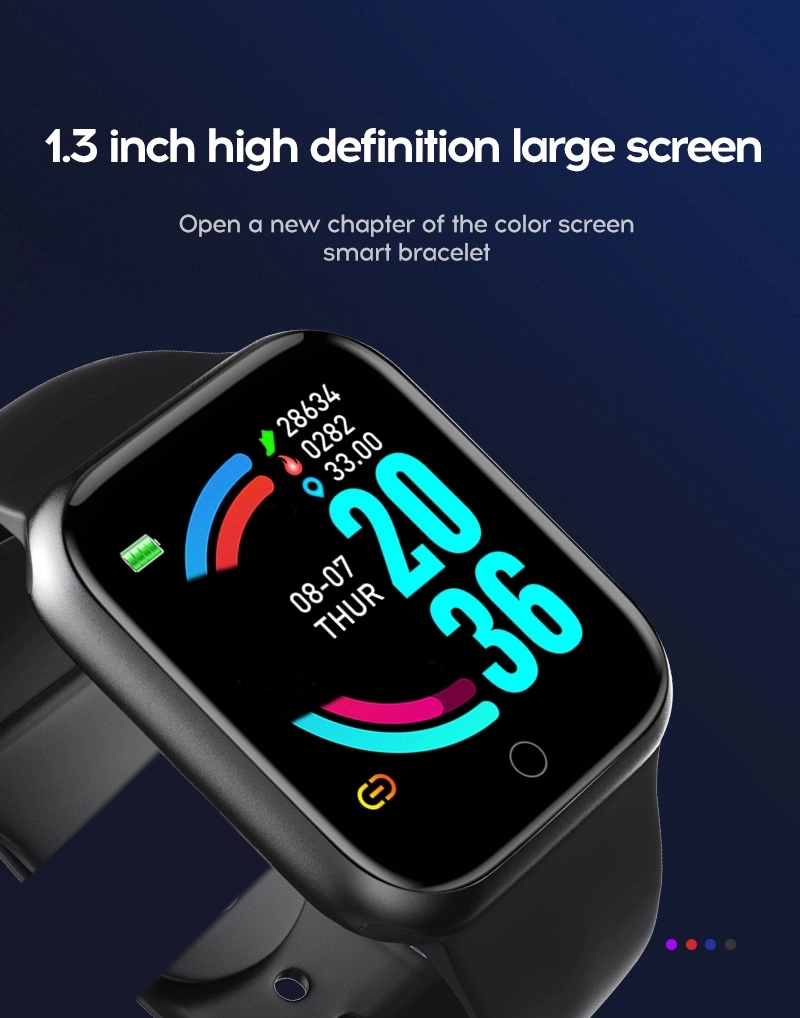 Hot Sale Reloj Intelligent Health Health Fitness Tracker Smart Wristband Bracelet Y68 D20 Smart Watch