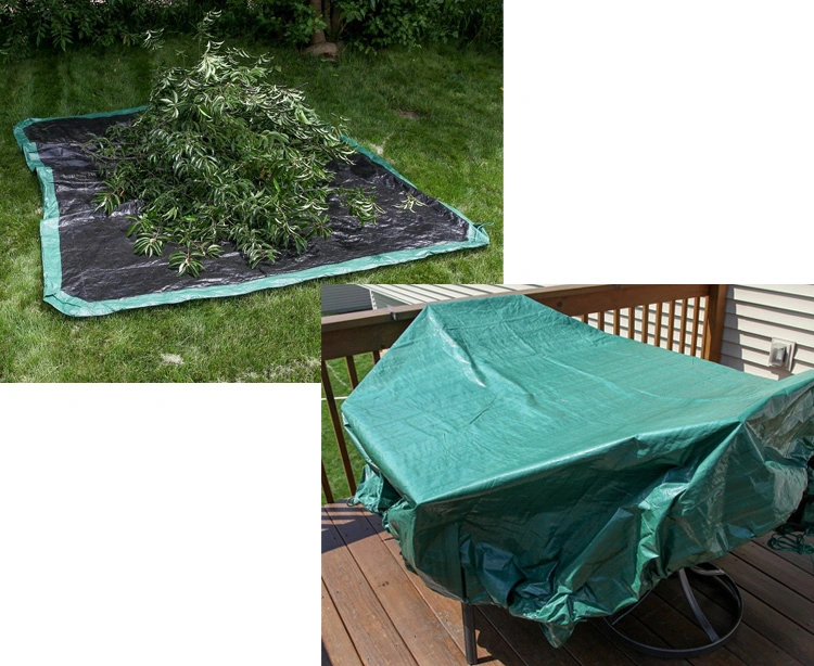 Drawstring Multi Purpose Leaf Hauler Yard Tarp