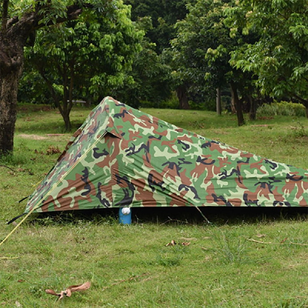 Outdoor Swag Inflatable Camouflage Tent Custom Ultralight Double-Skin Single-Person Tent Fiberglass Structure Compact Size Quick and Easy Set up Wbb18263