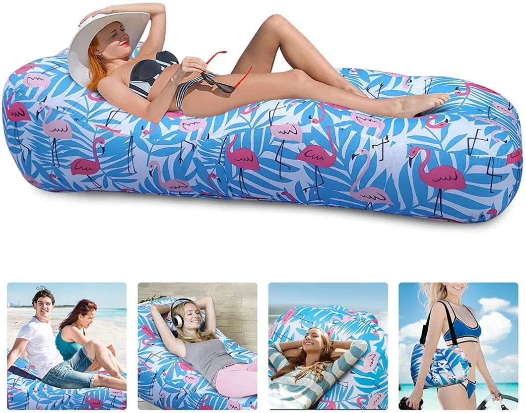 Multi-Function Couch Cum Bed Chair Lazy Blue Travel Sleeping Bag Inflatable Air Sofa