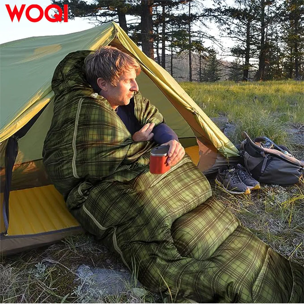 Woqi Adult Envelope Sleeping Bag Season Sleeping Bag Camping Hiking Backpack