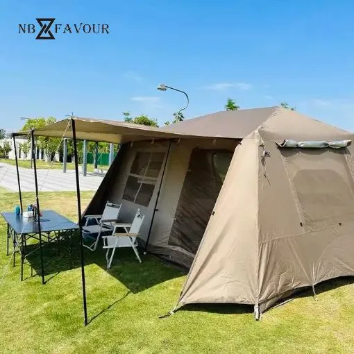 High Quality Oxford Cloth 5-8 Person Outdoor Camping Luxury Family Tent