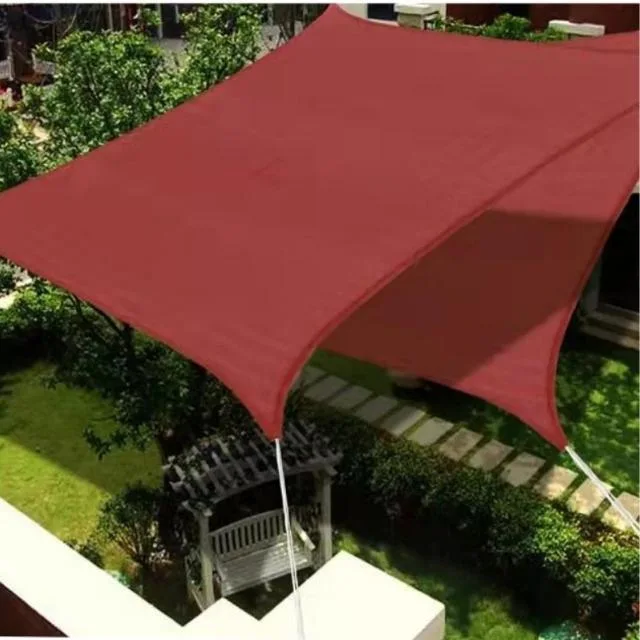 Cool Outside Red Shade Sail Anti-UV Sunshade Sail, Dustproof, and Windproof, with Fixing Kit, for Outdoor Patio Garden Bl19241