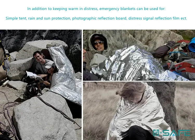 Portable First Aid Blanket for Outdoor Camping Emergency Blanket Emergency Rescue Equipment Blanket