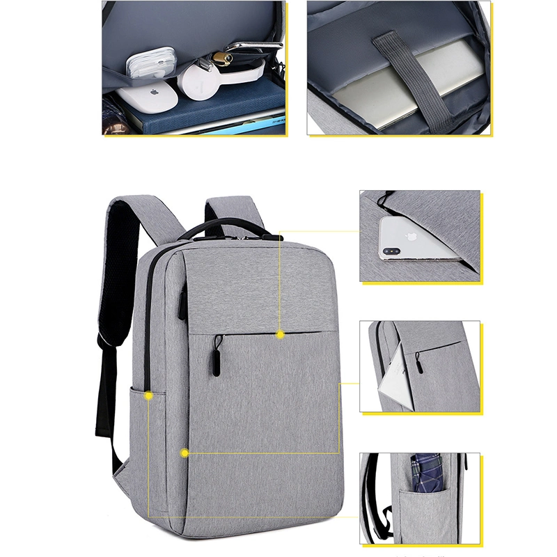 China Supplier Water Resistant Backpack with USB Charging Port Multi-Function School Backpack