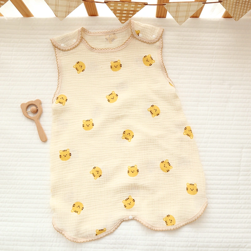 100% Jersey Cotton Sleeping Bag Sleeveless Sleeping Sack Newborn Wearable Knitted Baby Sleeping Bag