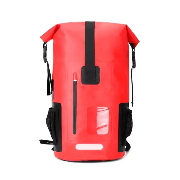 Customized Logo 500d PVC Tarpaulin Float Boat Beach Gear Water Proof Ocean Pack Drybag 35L Waterproof Dry Bag Backpack