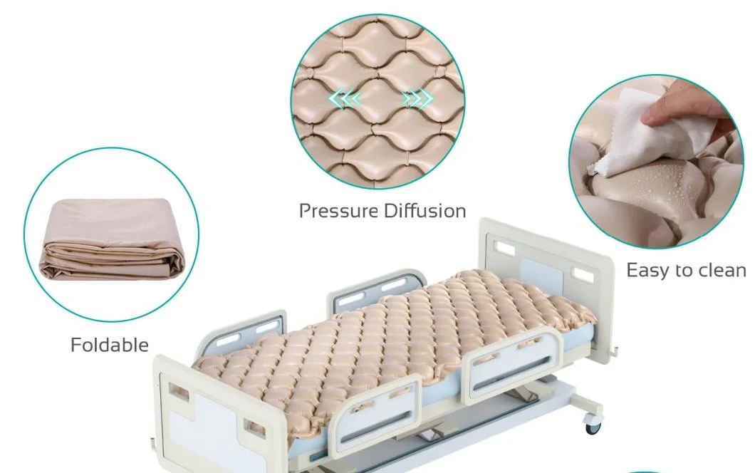 Wholesale Cheap Price Medical Hospital Bed Air Bed Bubble Mattress Anti Bedsore Air Mattress Anti-Decubitus Mattress with Pump