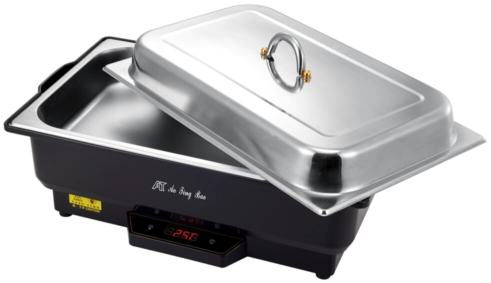 Commercial Hotel Restaurant Electric Cookware Food Soup Warmer Heater Steamer Tray Chafing Dish