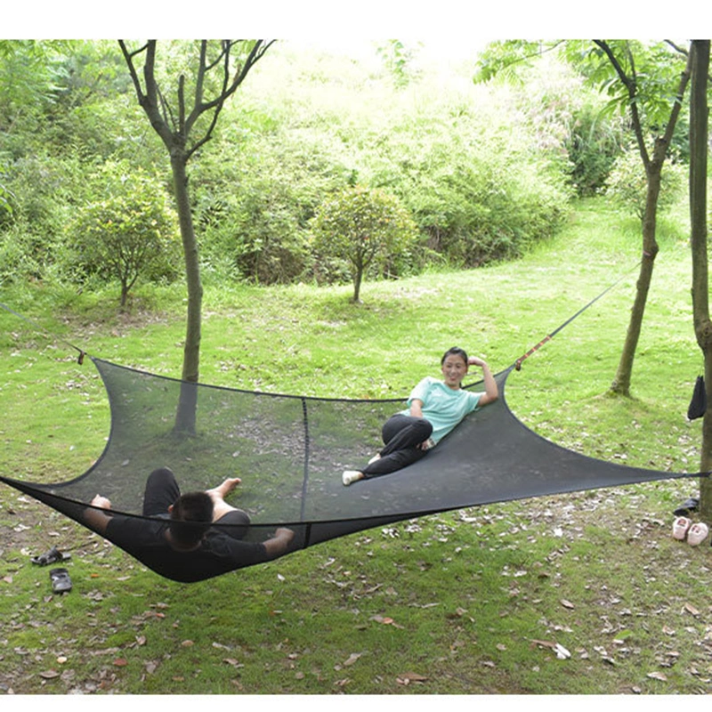 Multi-Person Aerial Hammock Quadrangular Aerial Pad Camping Tree Tent Portable Heavy-Duty Camping Aerial Hammock Wbb20225