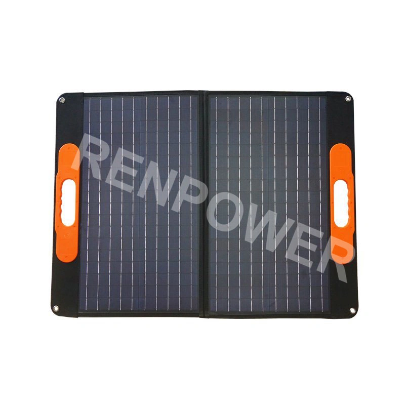 80W Mono Waterproof Foldable High Efficiency Portable Solar Blanket for Camping Outdoors