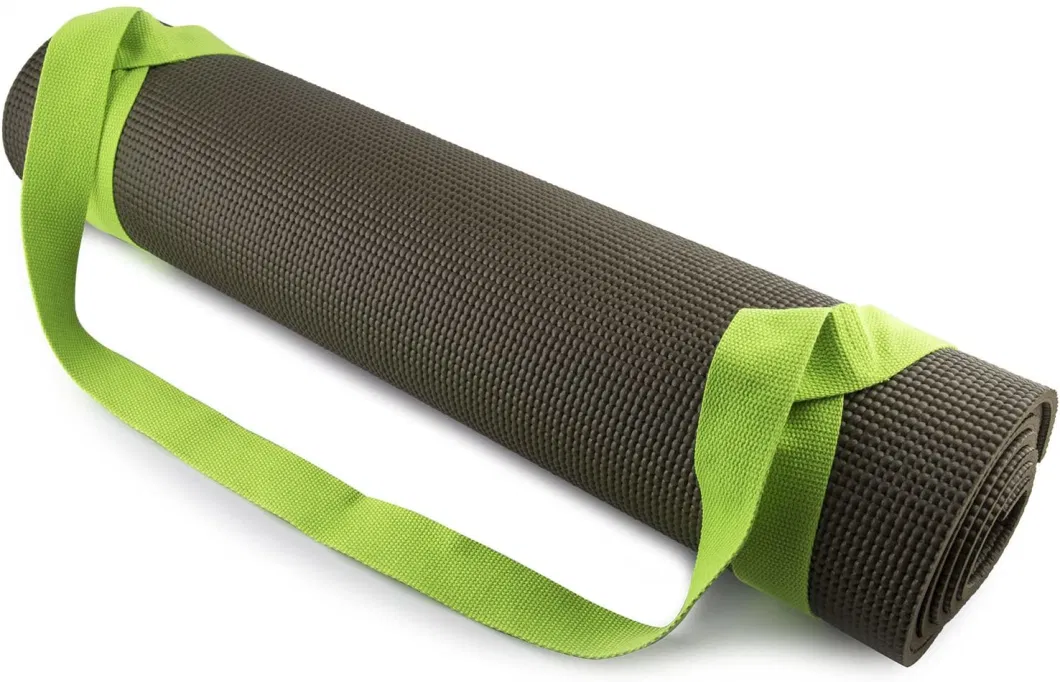 Adjustable Cotton Yoga Mat Carrying Strap Purple