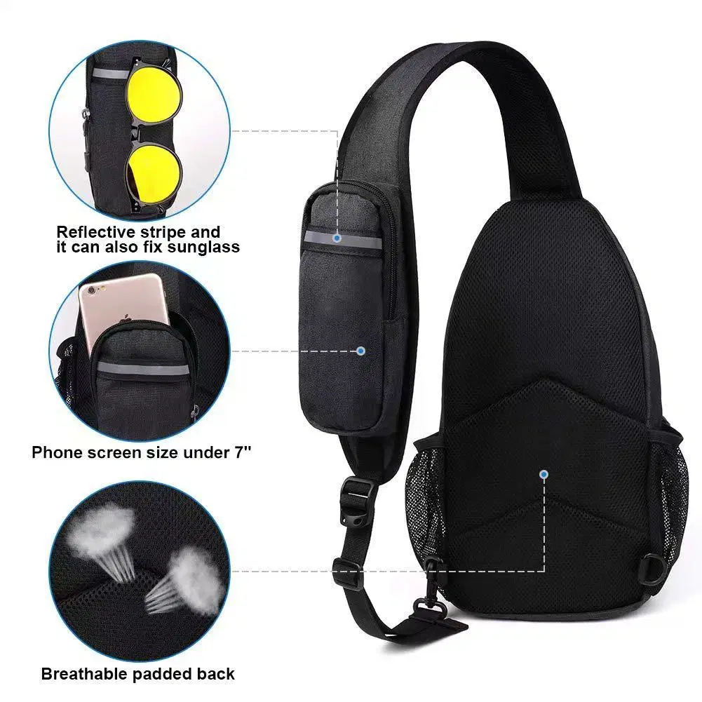 Crossbody Sling Backpack Sling Bag Travel Hiking Chest Bag Daypack