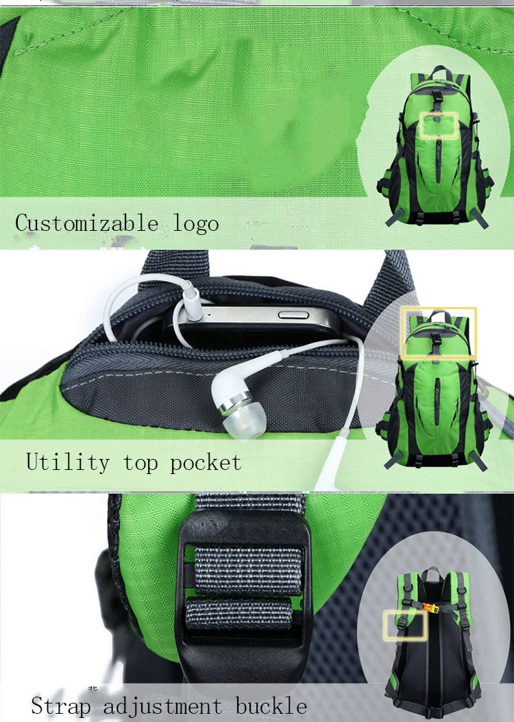 Custom Logo Anti Theft Large Capacity 40L Unisex-Adult Recruit Backpack School Bag Travel Oxygen Backpack Wholesale