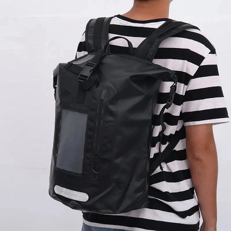 Custom Outdoor Rolltop PVC Leisure Casual Waterproof Dry Bag Laptop Travel Backpack