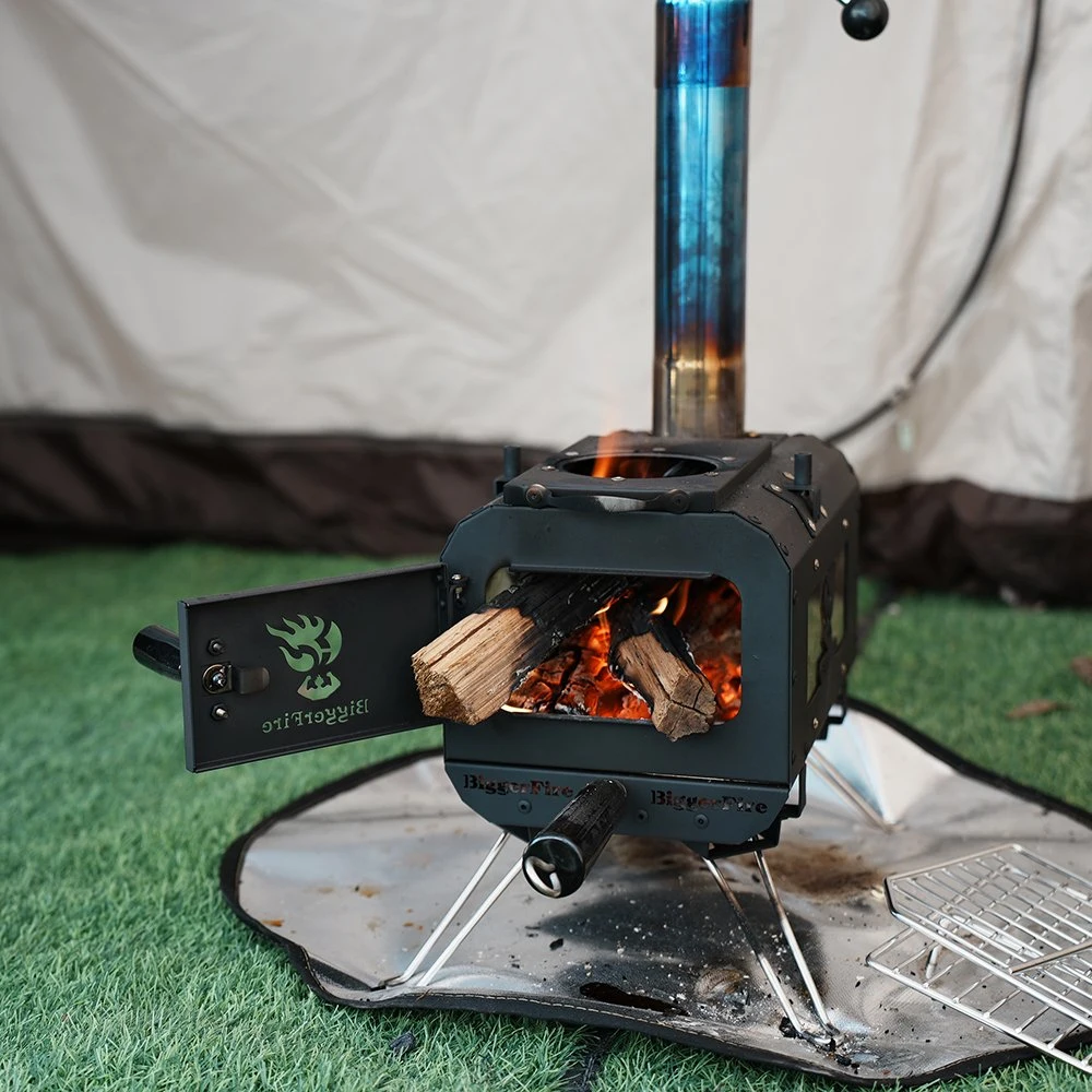 High Quality Carbon Steel Portable Stove Camping Heating Cooking Tent Wood Stove